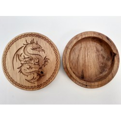 Boîte ronde, motif dragon