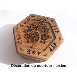 Boîte à dés, motif arbre 2